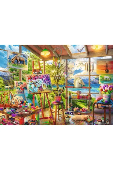 Puzzle 2x500 el. Sztuka malowania Trefl