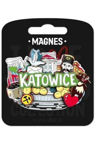 Pan Dragon Magnes I love Poland Katowice ILP-MAG-C-KAT-67