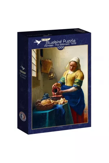 Puzzle 1000 el. Mleczarka, Vermeer Bluebird Puzzle