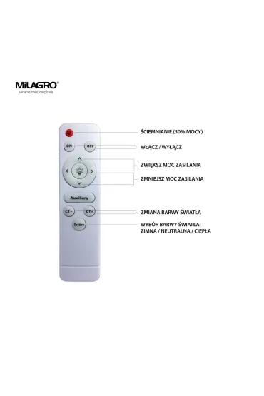 Eko-light Plafon Note Pink 40W LED 48 cm