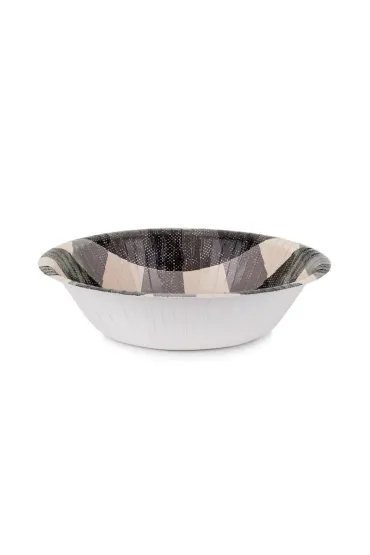 PartyDeco Miseczki papierowe w krat� 17x4.5cm