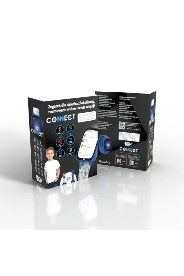 Smartwatch dla dziecka KiDiZ Connect niebieski