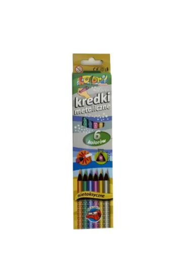 Penmate Kredki o��wkowe metaliczne Premium Kolori 6 szt.