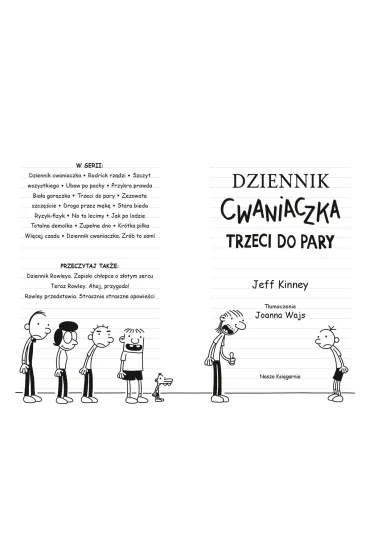 Trzeci do pary. Dziennik Cwaniaczka. Tom 7 - Jeff Kinney