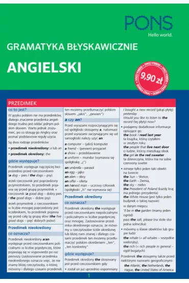 Gramatyka b�yskawicznie. Angielski PONS