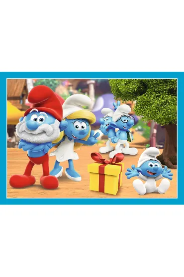 Puzzle 4w1 - Wioska Smerf�w (35+48+54+70 el.) Trefl