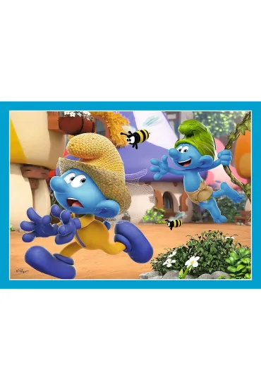 Puzzle 4w1 - Wioska Smerf�w (35+48+54+70 el.) Trefl