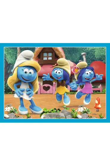Puzzle 4w1 - Wioska Smerf�w (35+48+54+70 el.) Trefl