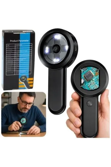 Mikroskop cyfrowy r�czny przeno�ny kamera HD 100x LeanToys