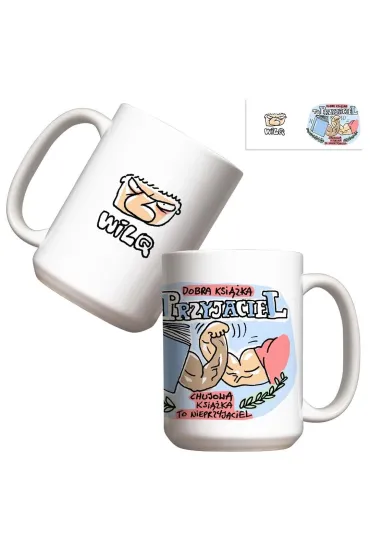 Molom Kubek - Wilq Dobra ksi��ka to przyjaciel 440ml