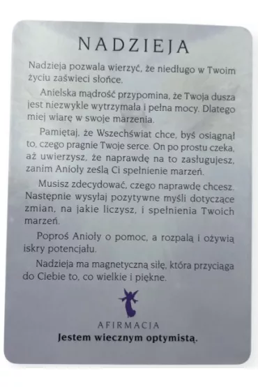 Anio�y �wiat�a, kieszonkowe karty - Cooper Diana