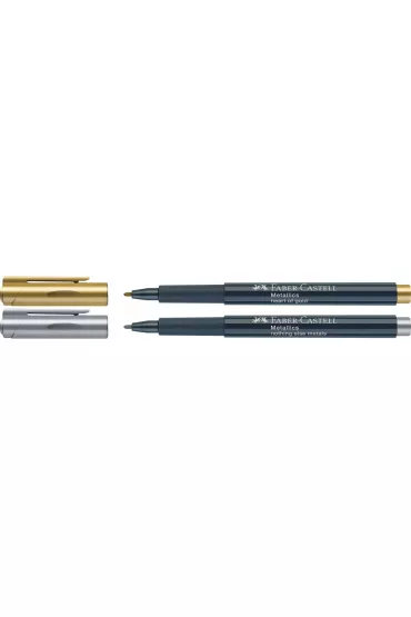 Faber-Castell Pisak metaliczny Metallics srebrny, z�oty 2 szt.