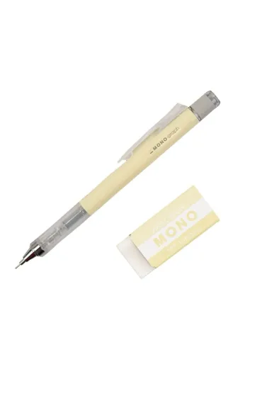 Tombow O��wek automat, Mono Graph 0,5mm pastel + gumka