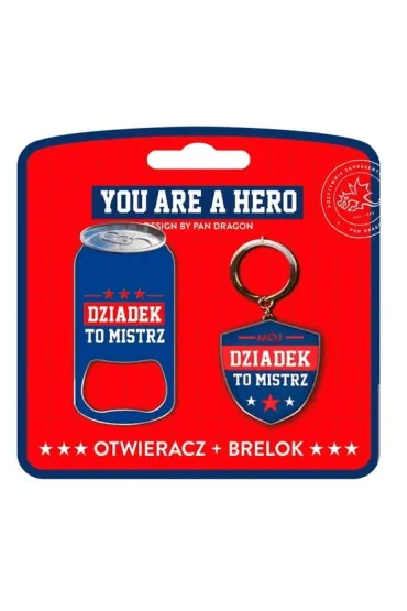 Set Otwieracz + Brelok dla Dziadka - Dziadek to mistrz!