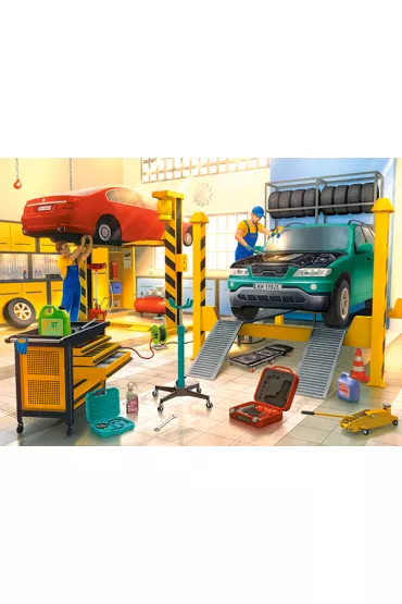 Puzzle 120 el. Car Workshop Castorland