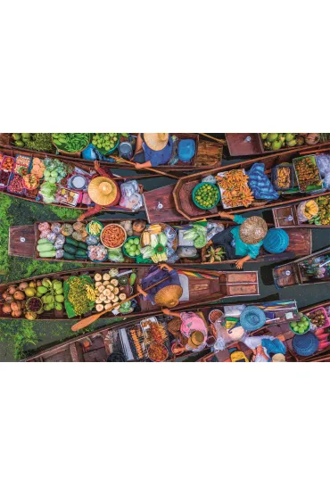 Puzzle 1000 el. HQ Thai Floating Market Clementoni