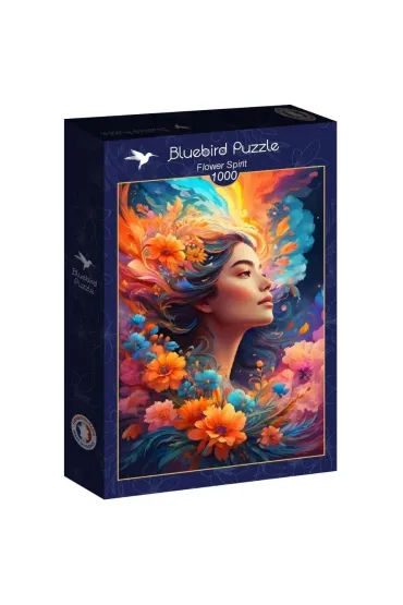 Puzzle 1000 el. Pi�kno�� z kwiatami we w�osach Alipson