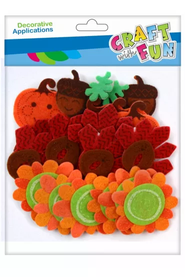 Craft with Fun Ozdoba dekoracje filcowe Jesie� 30 szt.