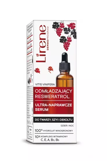 Lirene Serum ultra-naprawcze przeciwzmarszczkowe Resweratrol 30 ml