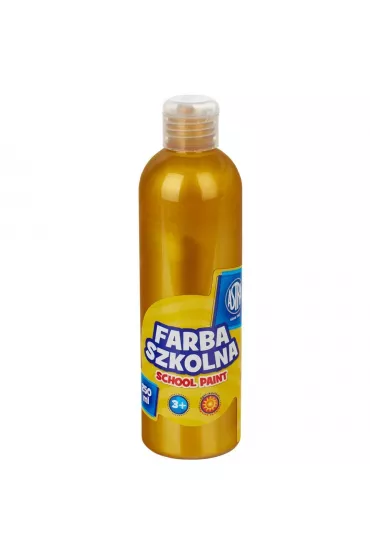 Astra Farba szkolna naturalna tempera metaliczna z�ota 250 ml