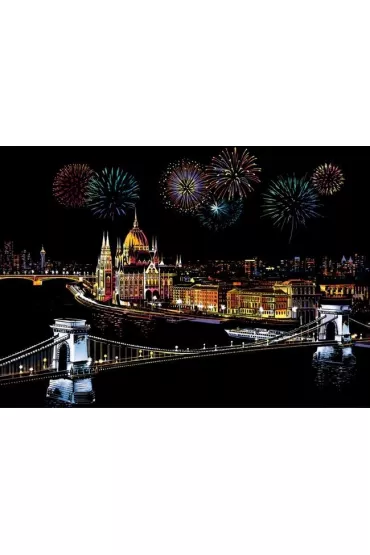 Twoje Hobby Budapest. Magiczna zdrapka - wydrapywanka 40.0 x 28.5 cm