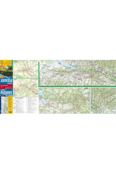 Gorce i Pieniny mapa turystyczna 1:50 000 laminat 2024