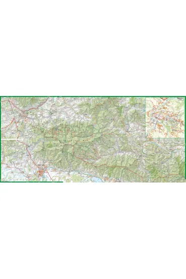 Gorce i Pieniny mapa turystyczna 1:50 000 laminat 2024