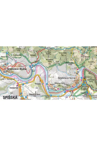 Gorce i Pieniny mapa turystyczna 1:50 000 laminat 2024