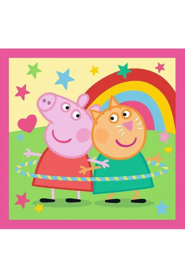Puzzle 3w1 Peppa i przyjaciele Trefl