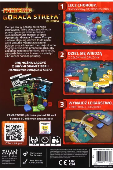 Pandemic. Gor�ca Strefa. Europa - Matt Leacock, Thomas  Lehmann