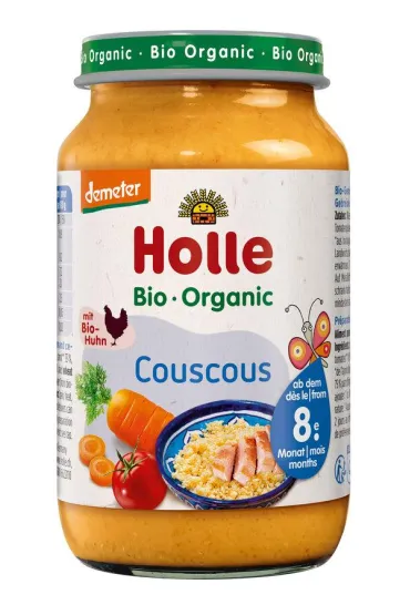 Holle Warzywa z kurczakiem i kasz� kuskus od 8 miesi�ca Demeter 220 g Bio