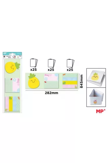 Mp Main Paper Karteczki samoprzylepne ananas