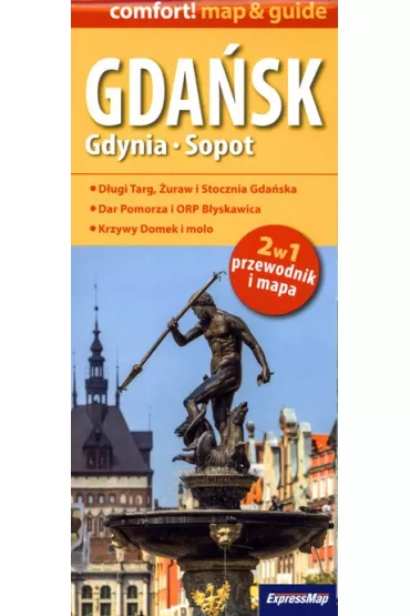 Gda�sk, Gdynia, Sopot. 2 w 1. Przewodnik + laminowane plany miast w skali 1:26 000