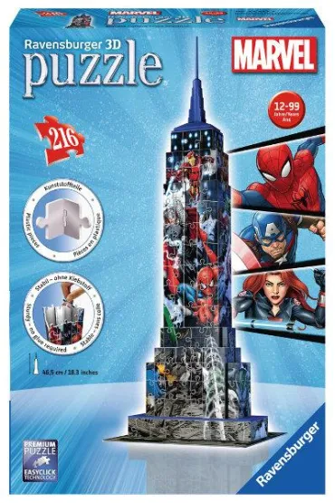 Puzzle 3D 216 el. Empire State Builiding kul 125173 Ravensburger
