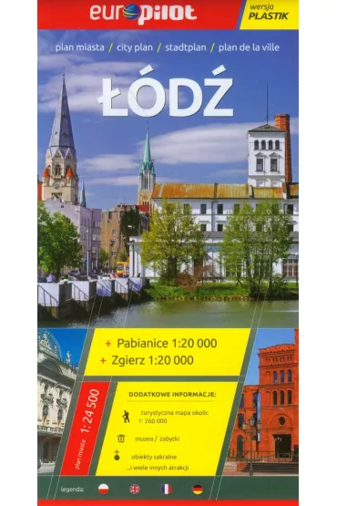 ��d�, Pabianice, Zgierz Plan miasta 1:24 500 Europilot (plastik)
