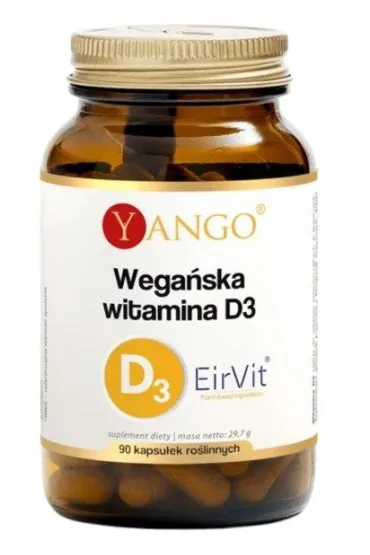 Yango Wega�ska witamina D3 suplement diety 90 kaps.