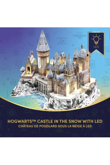 Puzzle 197 3D Harry Potter Zamek Hogwart w �niegu LED Cubic Fun