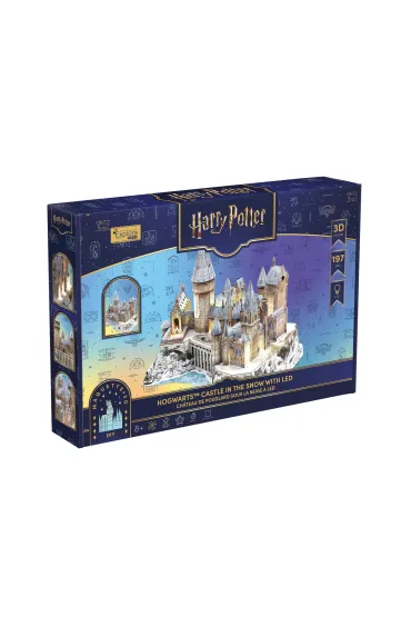 Puzzle 197 3D Harry Potter Zamek Hogwart w �niegu LED Cubic Fun