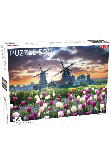Puzzle 500 el. Old Mills and Tulips Tactic