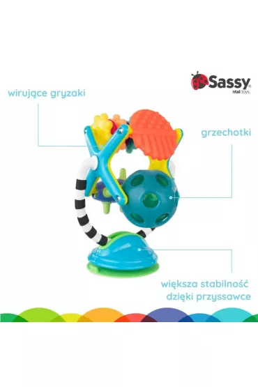Sassy Diabelski m�yn, zabawka sensoryczna, 6 m+