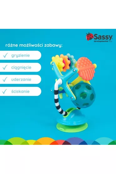 Sassy Diabelski m�yn, zabawka sensoryczna, 6 m+