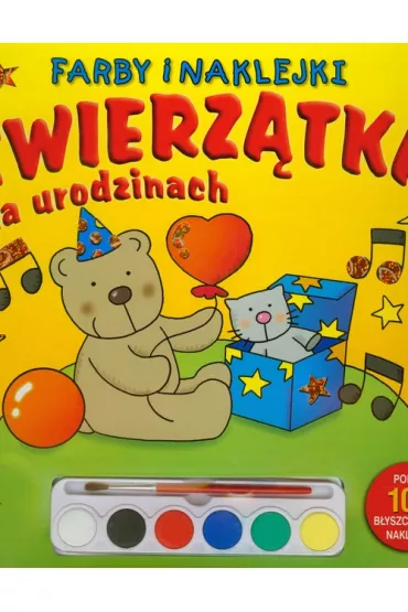 Zwierz�tka na urodzinach Farby i naklejki