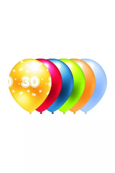 GoParty Balon 30 mix kolor�w metalik 5 szt.