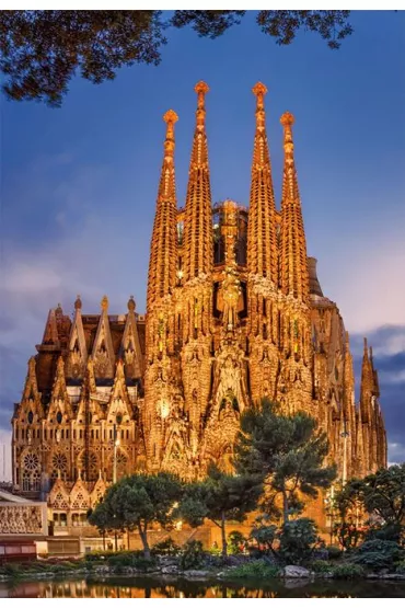 Puzzle 1000 el. Sagrada Familia, Barcelona Educa