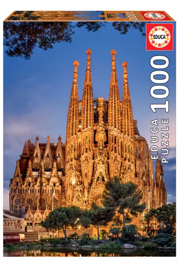 Puzzle 1000 el. Sagrada Familia, Barcelona Educa