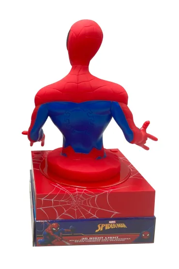 Lampka 3D z budzikiem Spiderman SPD3621