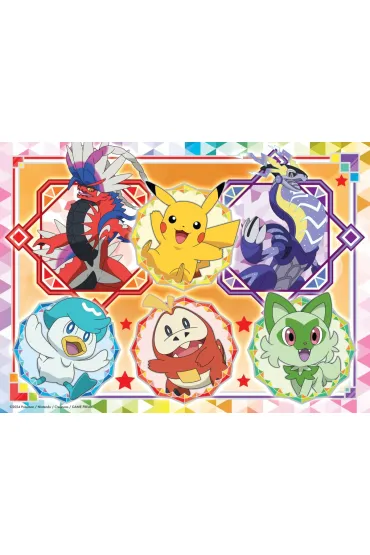 Puzzle 100 el. 2D Pokemon Ravensburger
