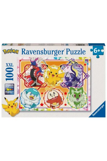 Puzzle 100 el. 2D Pokemon Ravensburger
