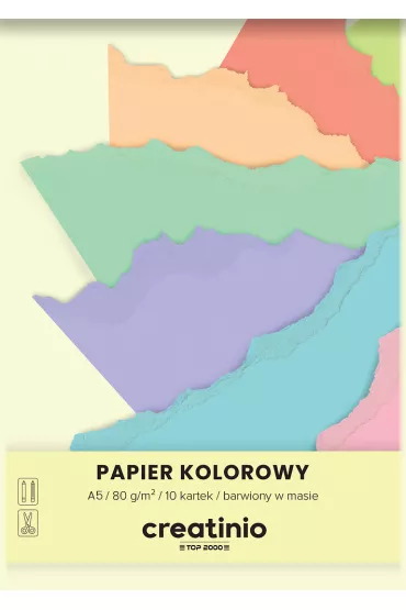Top-2000 Papier kolorowy Creatinio A5 10 kartek