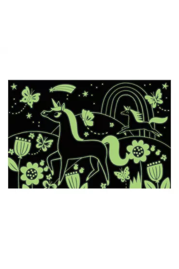 Puzzle �wiec�ce w ciemno�ci Jednoro�ce 5+ Mudpuppy